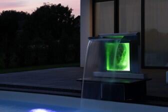 Die Schwalldusche Aquarius mit RGB-LED Beleuchtung