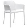 Net Stuhl aus fiberglasverstärktem Polyproylen, weiß