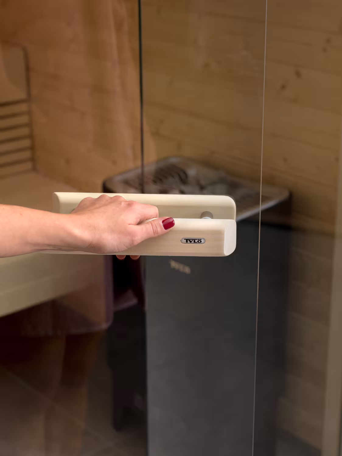 Saunakabine Harmony Fichte mit Glasfront