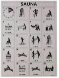 Sauna-Baderegeltafel laminiert