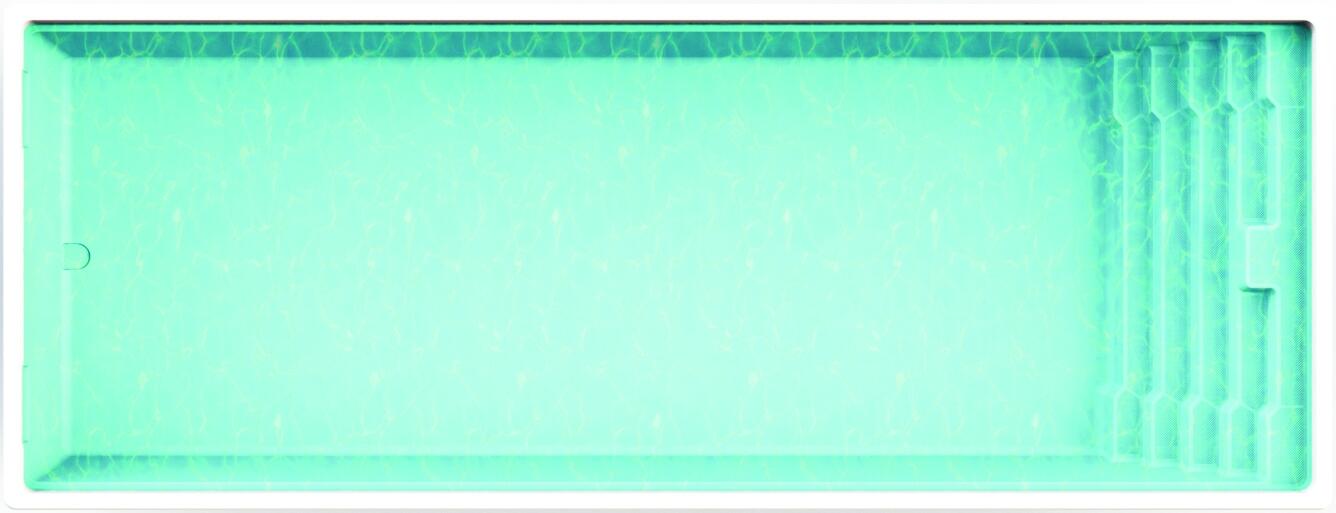 Polyfaser Einstückbecken Kos, 4,00x10,50x1,53 m