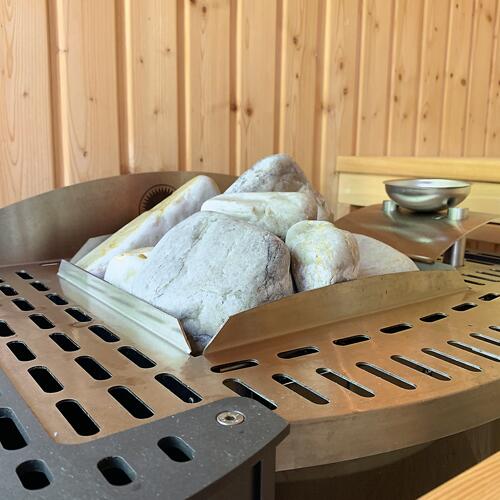 Saunasteine aus weißem Quarz von Finnsa