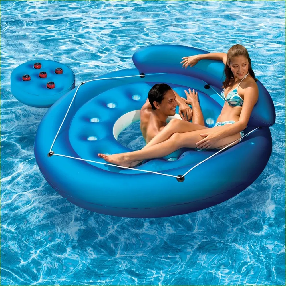 Badeinsel mit Tauchöffnung für mehr Badespaß
