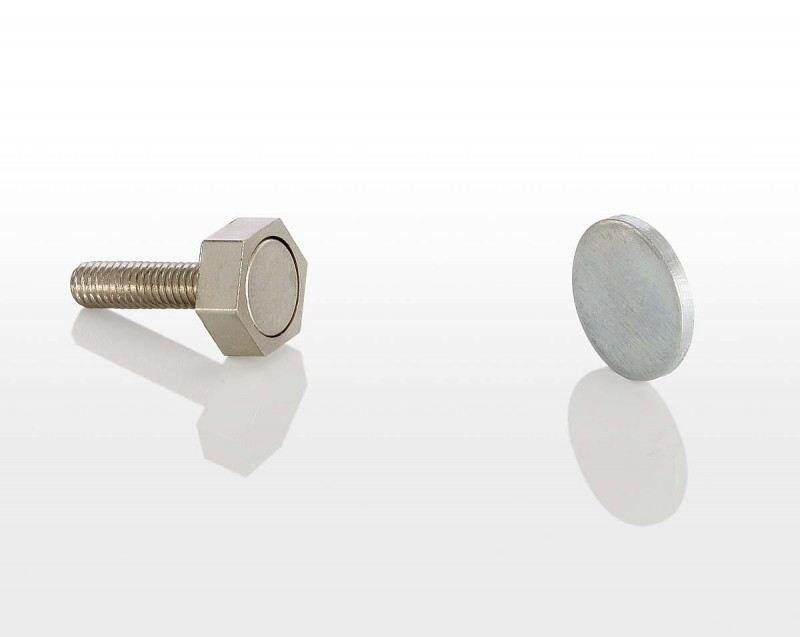 Türmagnet inkl. rundem Haftblech ohne Bohrung