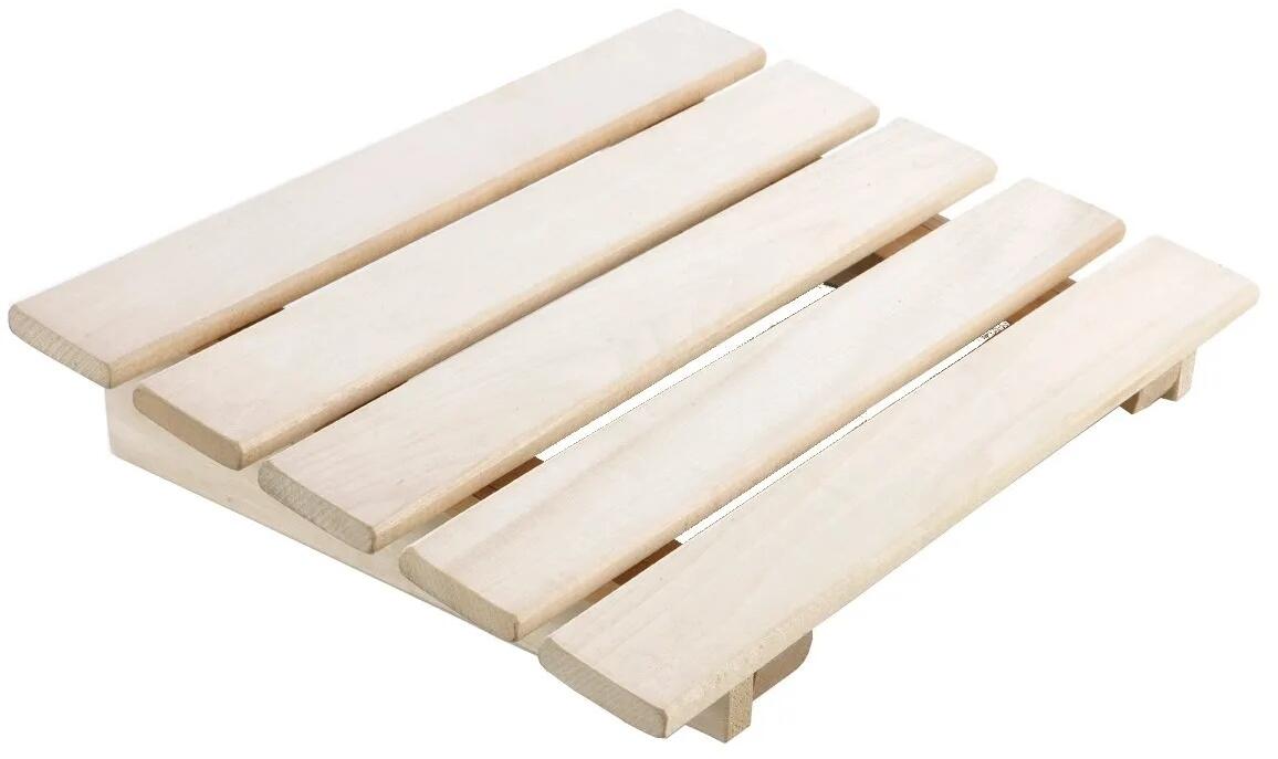 Kopf- oder Fußstütze aus Holz natur