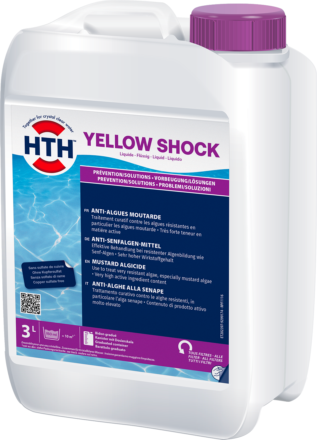 hth Yellow Shock bei Senfalgen 3 L