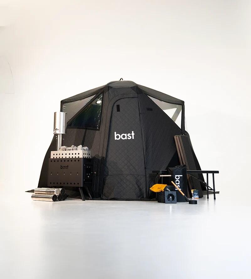 Bast Saunazelt Nävar Premium, einstufige Bank