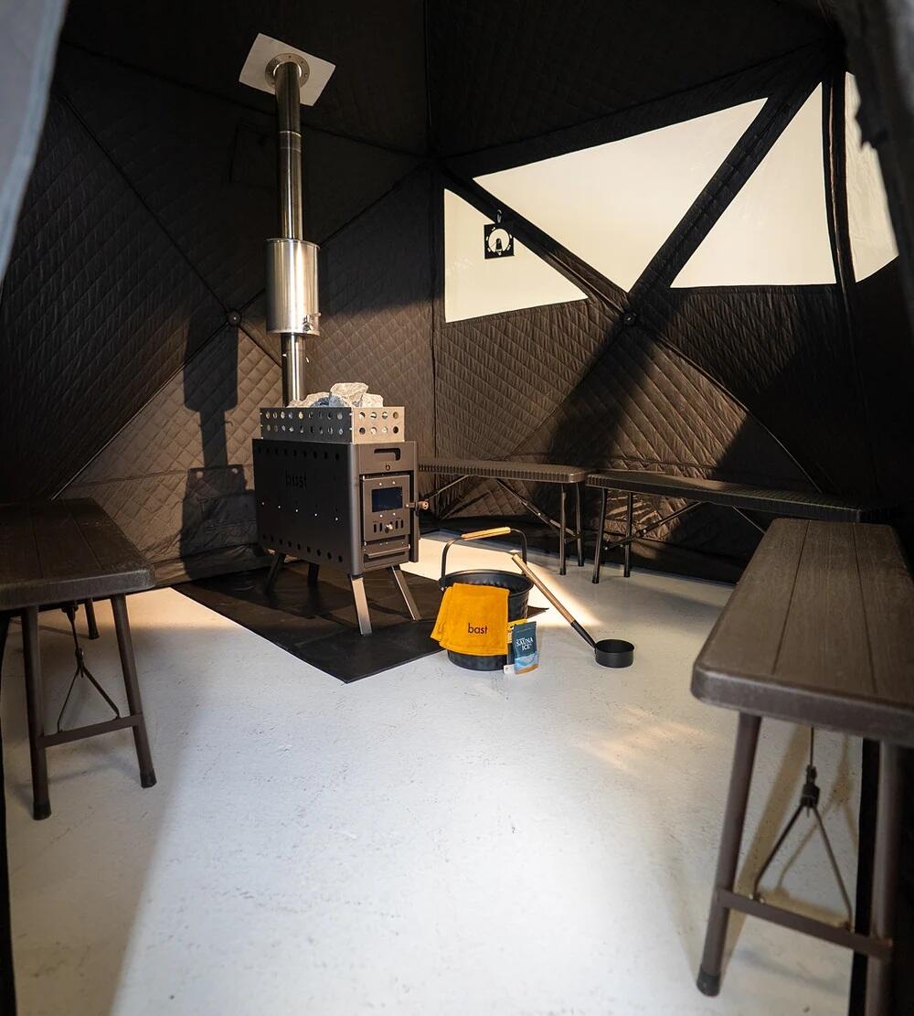 BjorkPremium Saunazelt innen