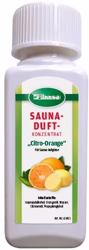 Sauna-Duftset von Finnsa, ein Fest für die Sinne, 5 x 100 ml - Saunaduft Citro-Orange