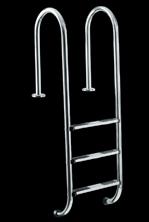 Tiefbecken-Edelstahlleiter eng