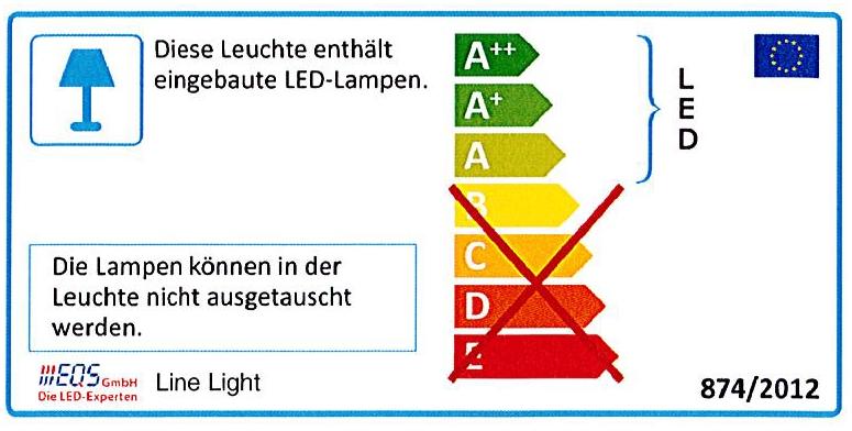 Energielabel der LineLight
