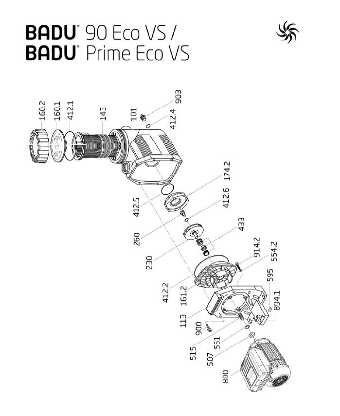 Ersatzteilliste Speck Badu Eco VS