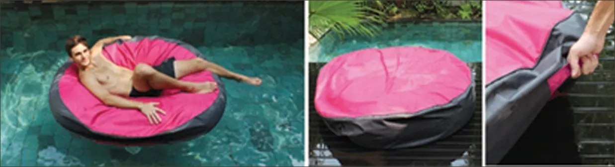 Floating Lounge für Ihren Pool und Garten - Rondo-Insel-Raft, magenta