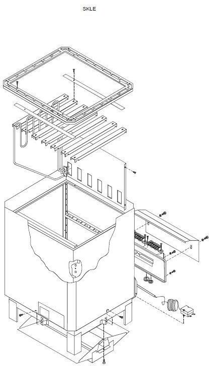 Saunaofen SKLE von Helo für eine externe Steuerung