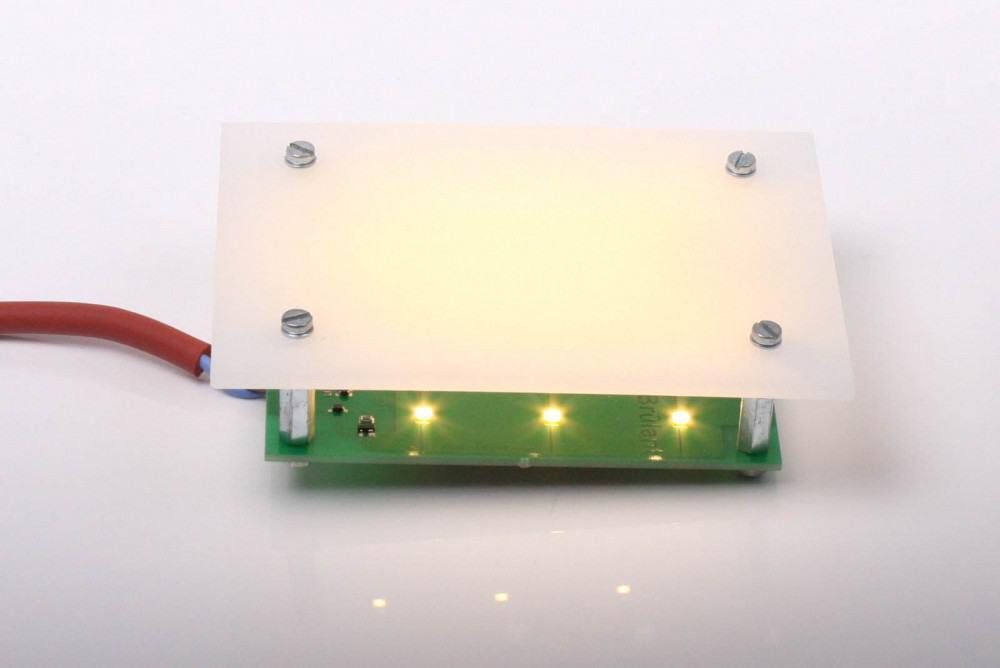 LED-Platine mit Diffusor
