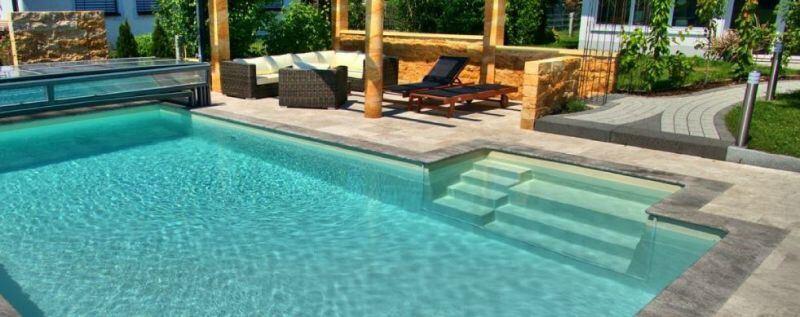Styropool-Rechteckbeckenset mit Treppe Kanto 250 - D&W Pool