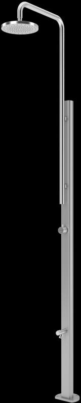 Gartendusche Chrome silber