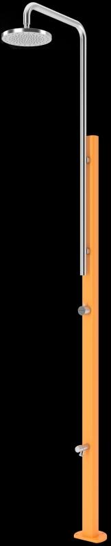 Gartendusche Chrome orange