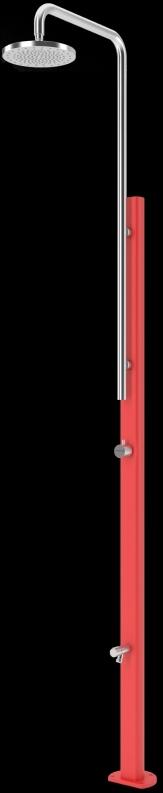 Gartendusche Chrome rot