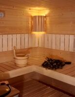Sauna-Ecklampe