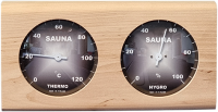 Sauna-Hygrothermometer, in Holz gefasst, 100 mm Skala