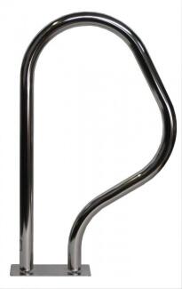 Haltegriff aus Edelstahl für römische Treppen im Pool