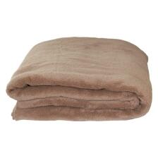 Warm up Luxus-Plaid aus Microfaser sand