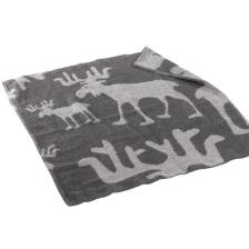 Saunawedeltuch Rentieroptik ausgebreitet