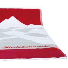 Wedeltuch rot/grau/wei&szlig;