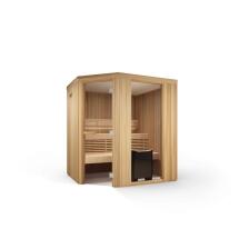 Tylö Sauna Harmony Corner mit Glassection, Thermoespe