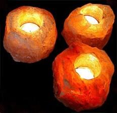 Salzteelichthalter Natur, ø 9 cm