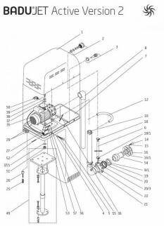 Ersatzteile Einhänge-Gegenstromanlage Badu-Jet Active Version II