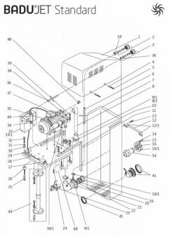 Ersatzteile Einhänge-Gegenstromanlage Badu-Jet Standard