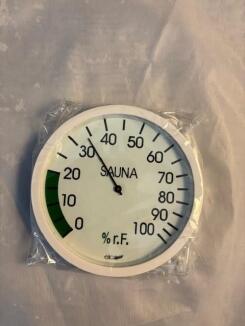 Hygrometer mit weißem Abdeckring