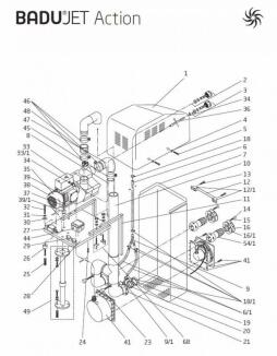 Ersatzteile Einhänge-Gegenstromanlage Badu-Jet Action