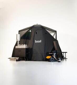 Bast Saunazelt Björk premium, 4 x einstufige Bank