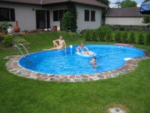 Ersatzstahlwand für Achtformbecken, Höhe 120 cm