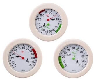 Klimamesser, Thermometer und Hygrometer im Holzrahmen