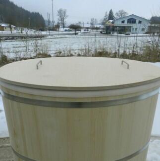 Abschlussdeckel für Sauna-Tauchbecken