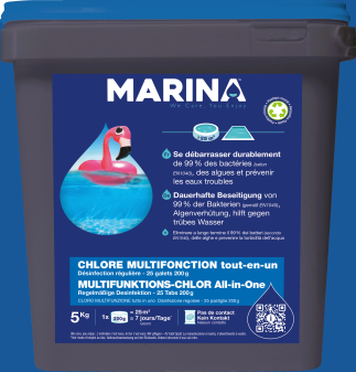 Marina Multifunktions-Chlor all-in-one, 200 g Tablette, 5 kg