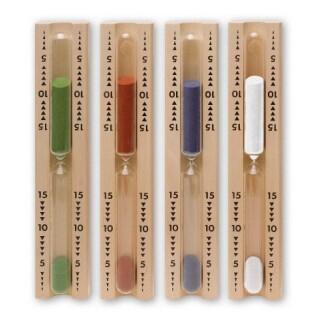 Sauna-Sanduhr Spezial aus Buchenholz von Finnsa, 15 min. Laufzeit