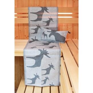 Original finnisches Sauna-Sitztuch Elch