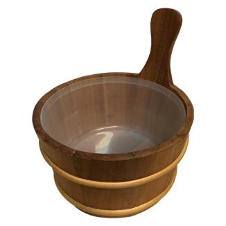 Thermobehandelter Sauna-Kübel, 4 Liter