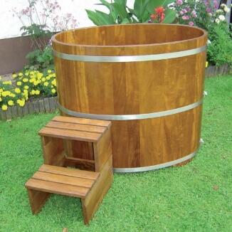 Sauna-Tauchbecken Kambala innen und außen beschichtet