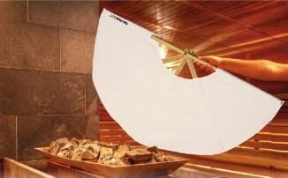 Sauna-Aufgussfächer weiß