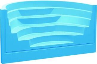 Acryltreppe Roman Transat mit 5 Stufen