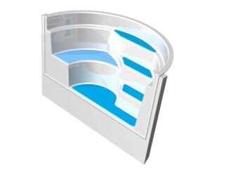 Polyestertreppe Marbella mini