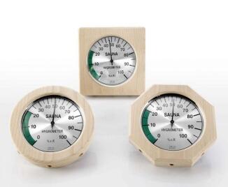 Hygrometer im Holzrahmen für Ihre Sauna