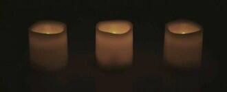 Candle-Light, flackernde LED-Kerze für die Sauna
