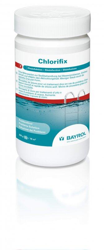 Chlorifix von Bayrol, 1 kg die schnelllöslichen Mikro-Kugeln zur Schwimmbaddesinfektion